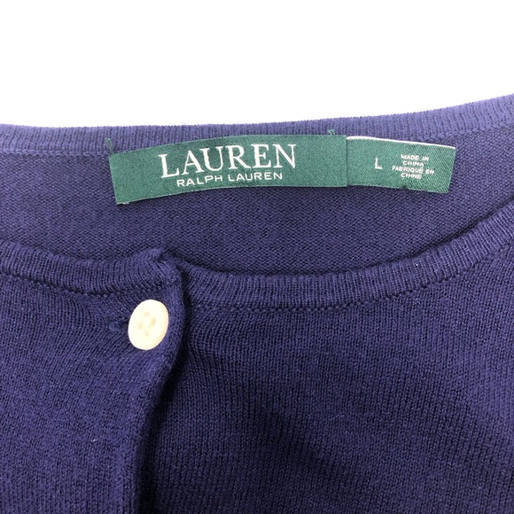Lauren Ralph Lauren Cardigan Sweater Size Large - Picture 3 of 9